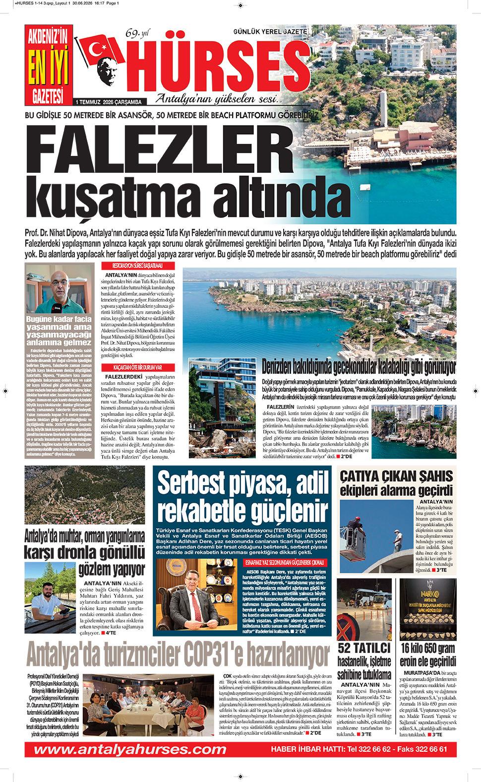 ANTALYANIN YÜKSELEN SESİ HÜRSES 1 TEMMUZ 2026