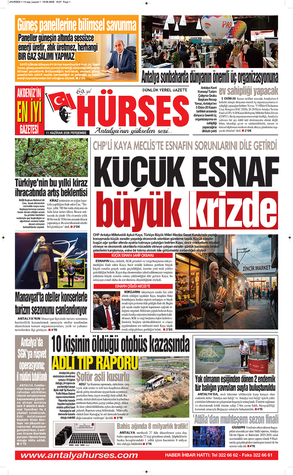 ANTALYANIN YÜKSELEN SESİ HÜRSES 11 HAZİRAN 2026