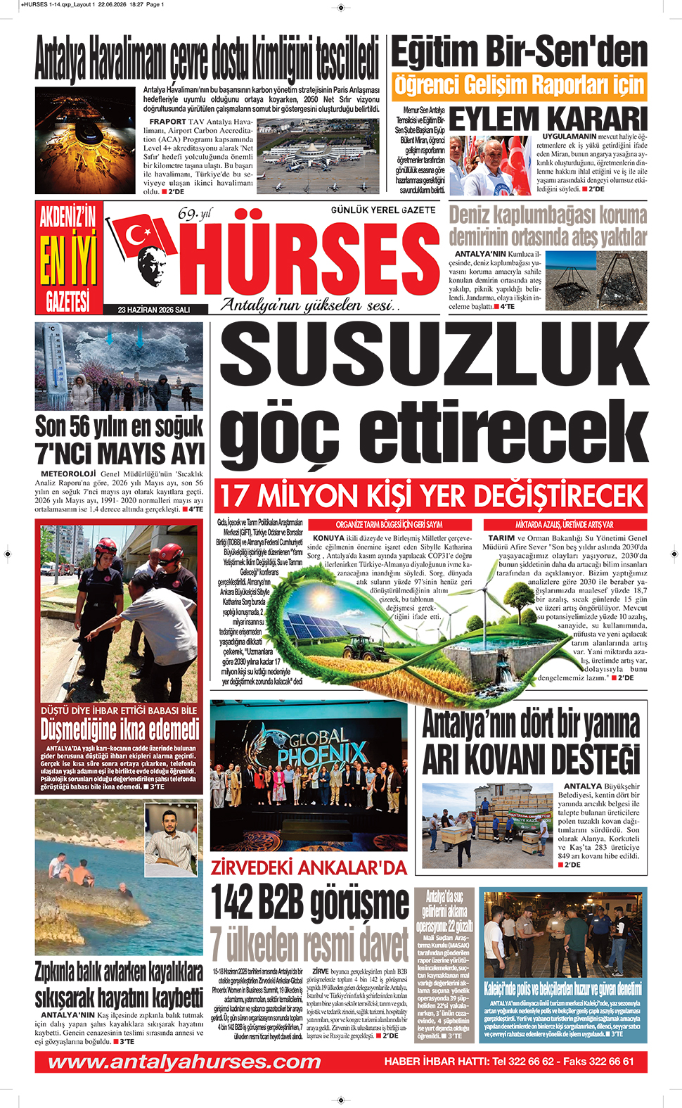 ANTALYANIN YÜKSELEN SESİ HÜRSES 23 HAZİRAN 2026