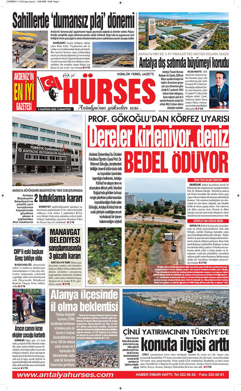 ANTALYANIN YÜKSELEN SESİ HÜRSES 6 HAZİRAN 2026