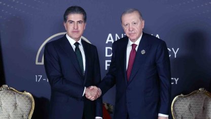 Cumhurbaşkanı Erdoğan, Irak Kürt Bölgesel Yönetimi Başkanı Neçirvan Barzani’yi kabul etti