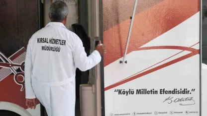 Alanya Belediyesi mobil kuaför aracı hizmete başladı