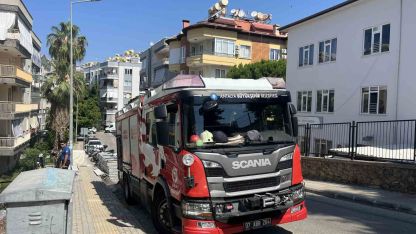 Alanya’da apartman dairesinde çıkan yangın korkuttu