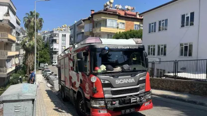 Alanya’da apartman dairesinde çıkan yangın korkuttu