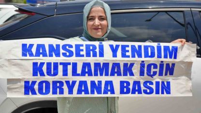 Antalya trafiğinde kornalar, kanseri yenen kadın için çaldı