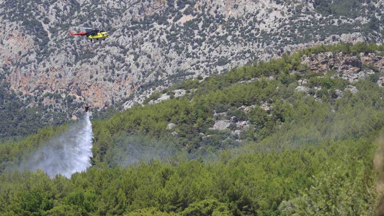 Antalya’da ormanlık alanda çıkan yangın büyümeden kontrol altına alındı