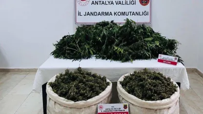 Antalya’da uyuşturucu operasyonunda 11 kilo 100 gram kubar esrar ele geçirildi