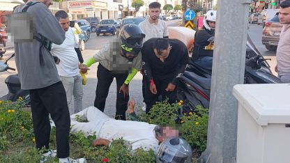 Aynı kavşakta bir saat arayla iki ayrı motosiklet kazası: 2 yaralı