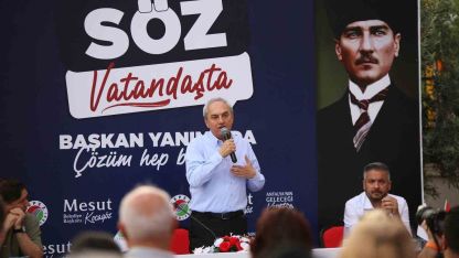 Kepez Belediye Başkanı Mesut Kocagöz vatandaşlarla buluştu