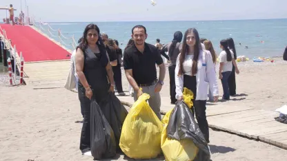 Serik’te sahil temizliği gerçekleştirildi