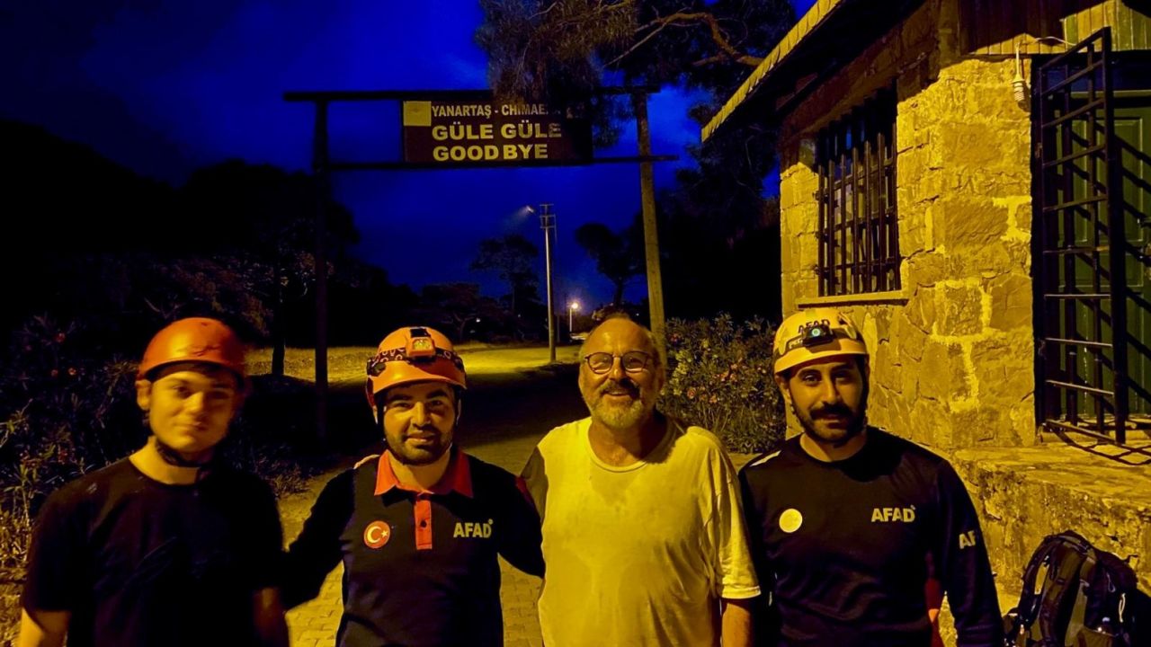 Yürüyüş sırasında yolunu kaybeden turisti AFAD kurtardı
