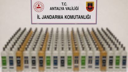 Alanya ve Manavgat’ta kaçak içki operasyonu: 208 litre ele geçirildi